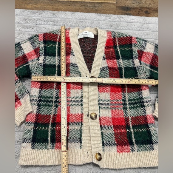 H&M Kids Plaid Button-Up Cardigan - Picture 3 of 4